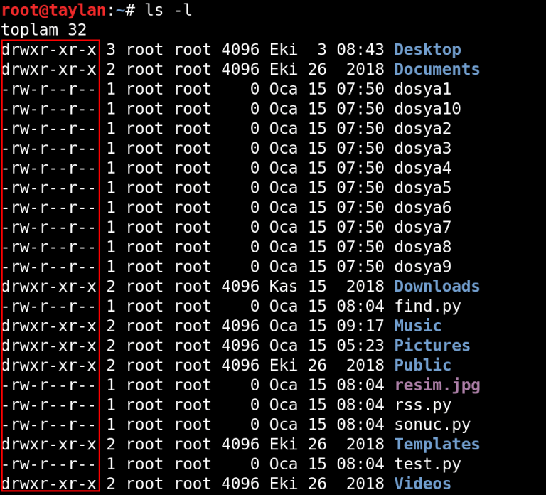 Linux Dosya Izinleri Sorunları