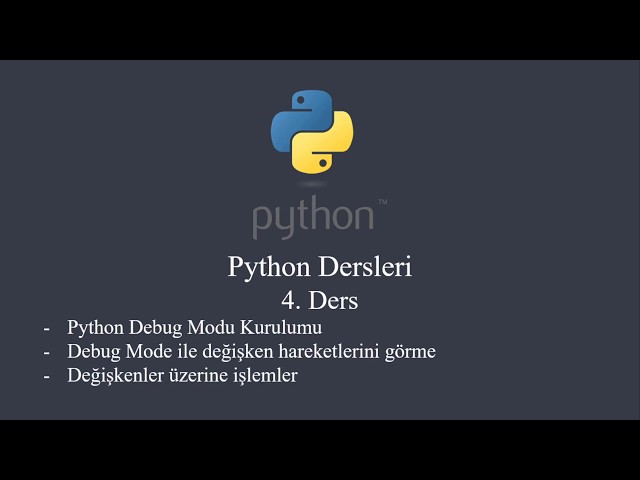 Python Hata Izleme (Debugging)