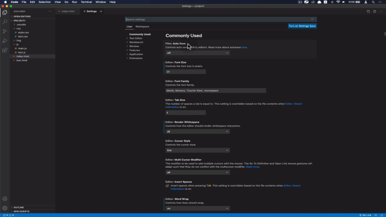 Visual Studio Code Ayarları